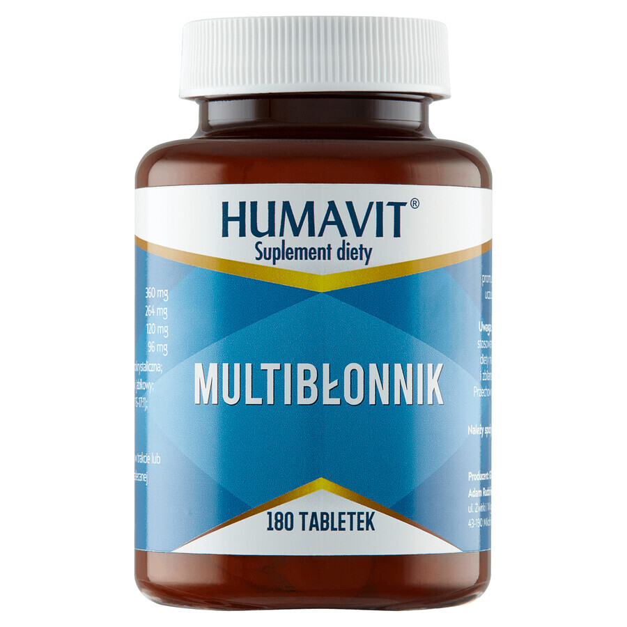 Acquista Humavit Multi-Fibre - Integratore Alimentare con 180 Compresse Humavit Multi-Fibre - Integratore Alimentare con 180 Compresse