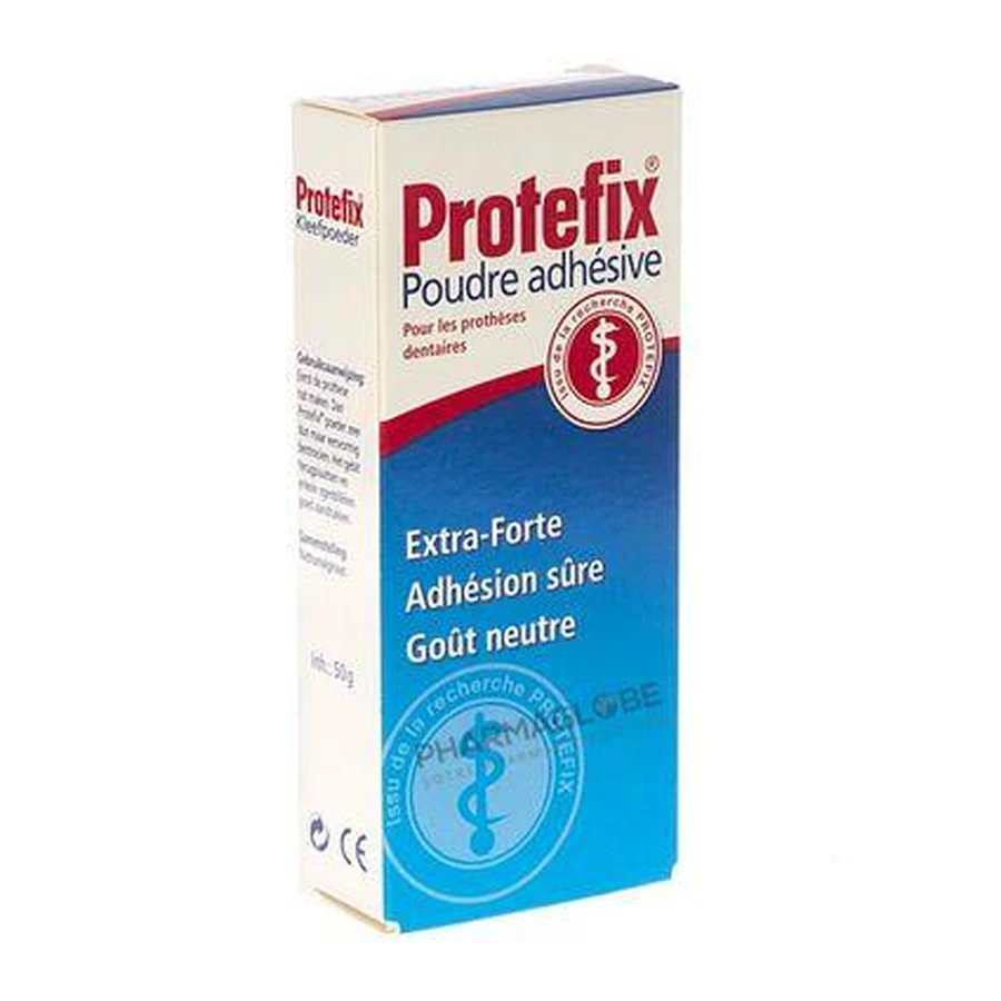 Protefix, powder for fixing dentures, extra strong, neutral taste, 50 g