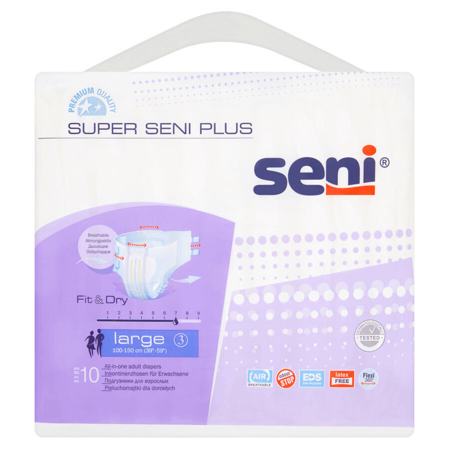 Buy Super Seni Plus, diapers, large, 10 pcs. Super Seni Plus, diapers, large, 10 pcs.