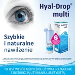 Hyal-Drop Multi, hydraterende oogdruppels, 10 ml