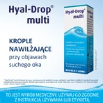 Hyal-Drop Multi, hydraterende oogdruppels, 10 ml