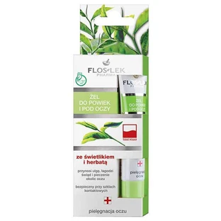 Flos-Lek, gel yeux et yeux avec lucarne et thé, 15 ml