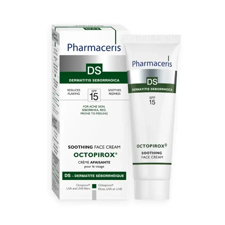 Pharmaceris DS Octopirox, crema facial calmante, FPS 15, 30 ml