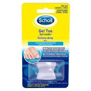 Scholl gel interdigital strap, large, 1 piece