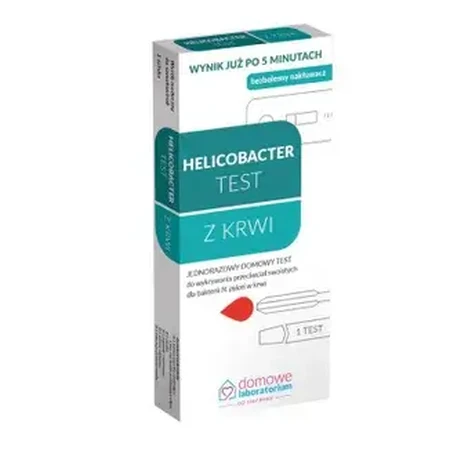 Home Laboratory Helicobacter Test, prueba casera para la detección de H. pylori en sangre, 1 unidad