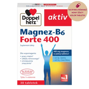 Doppelherz Aktiv Magnez-B6 Forte 400 mg, 30 comprimidos