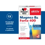 Doppelherz Aktiv Magnez-B6 Forte 400 mg, 30 comprimidos