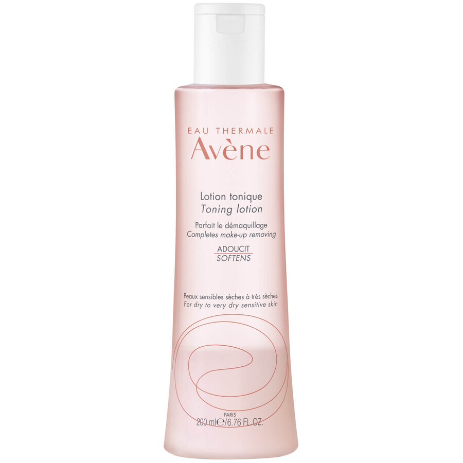 Avene, delicate gezichtstonic, gevoelige, droge en zeer droge huid, 200 ml