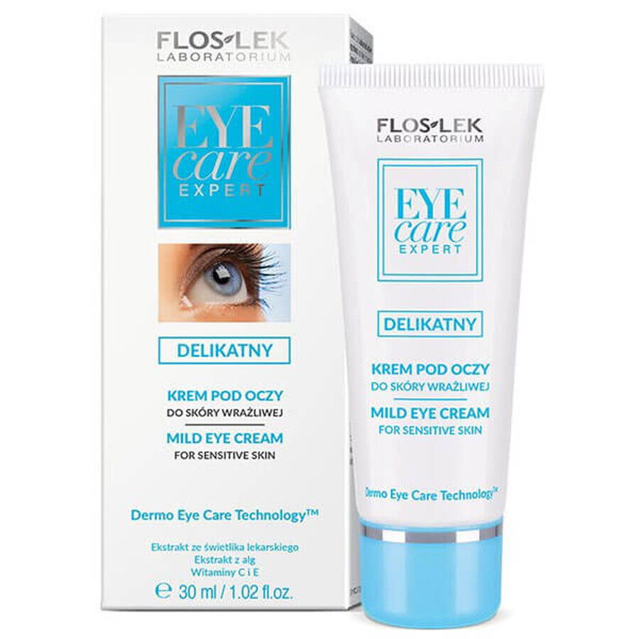 Flos-Lek Eye Care, delicate eye cream, sensitive skin, 30 ml