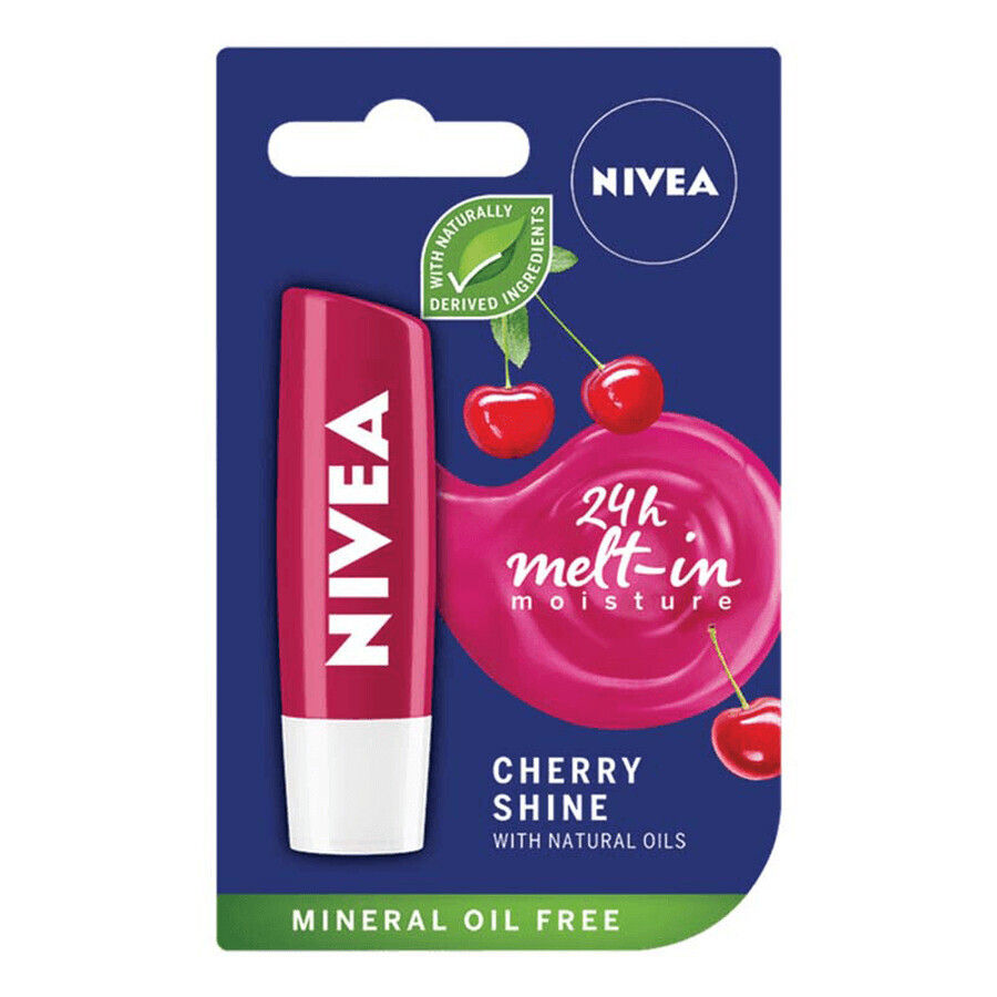 Buy Cherry Shine lip balm, 4.8 g, Nivea Cherry Shine lip balm, 4.8 g, Nivea
