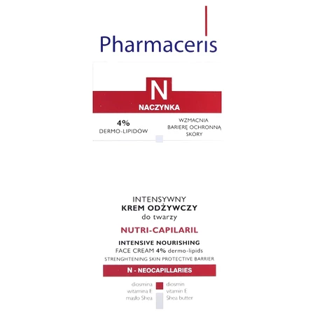 Pharmaceris N Nutri-Capilaril, crème visage nourrissante intensive, 50 ml