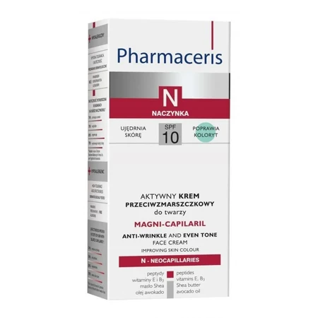 Pharmaceris N Magni-Capilaril, actieve anti-rimpel gezichtscrème, SPF 10, 50 ml