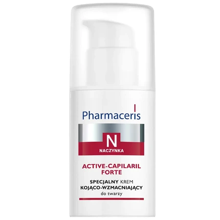 Pharmaceris N Active-Capilaril Forte, crema facial especial calmante y reforzante, 30 ml