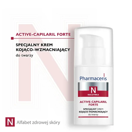 Pharmaceris N Active-Capilaril Forte, crema facial especial calmante y reforzante, 30 ml