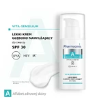 Pharmaceris A Vita-Sensilium, Crema Facial Ligera Hidratante Profunda para Pieles Alérgicas y Sensibles FPS 30, 50 ml