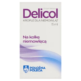Delicol: lactase-enzym, koliekdruppels voor baby's, 15 ml