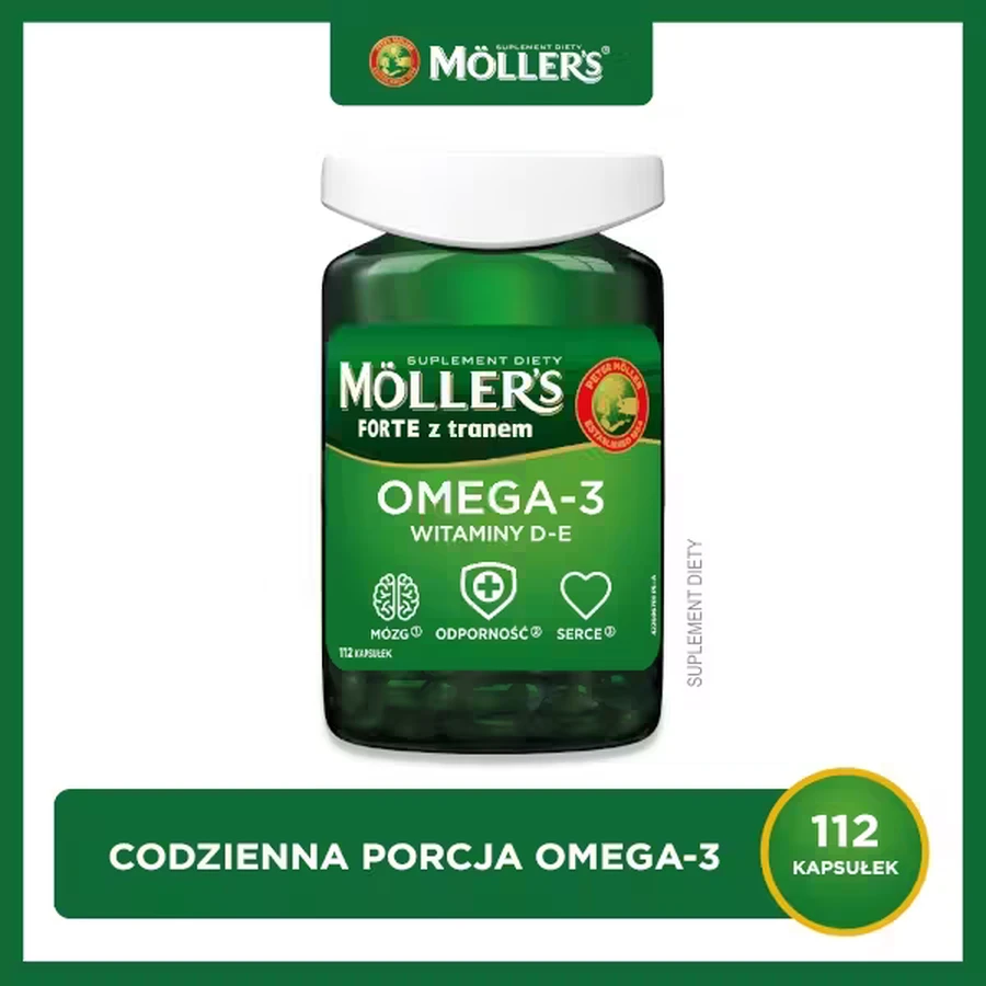 Möller's Fish Oil Forte Omega-3, 112 capsules