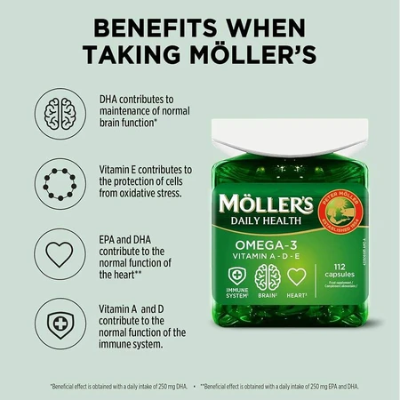 Forte Omega-3, 112 capsule - ulei de peşte, Möller's 