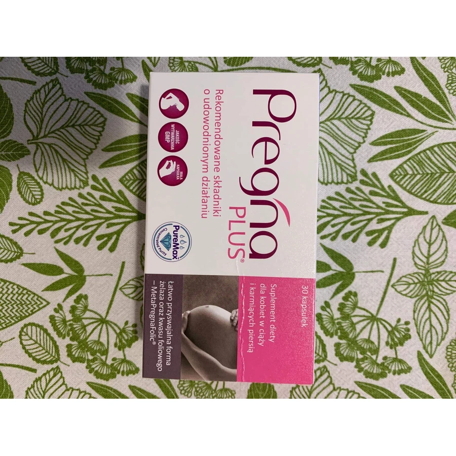 Pregna Plus, para mujeres embarazadas y en período de lactancia, 30 cápsulas