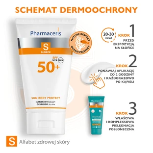 Pharmaceris S Sun Body Protect, lotion corporelle protectrice hydrolipidique, SPF 50+, 150 ml