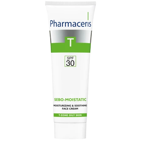 Pharmaceris T Sebo-Moistatic, hydraterende en verzachtende gezichtscrème, SPF 30, 50 ml