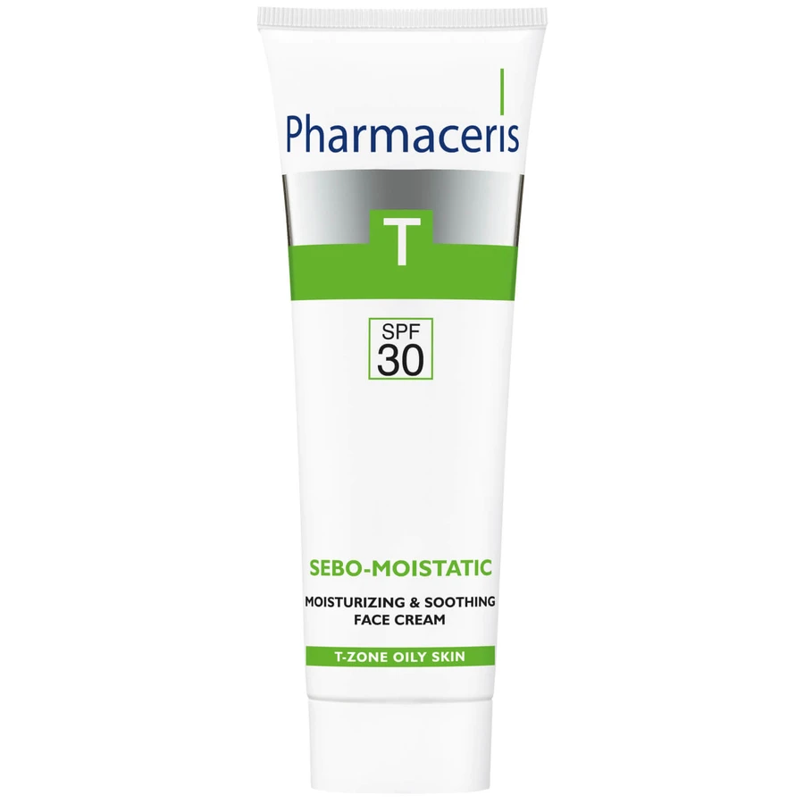 Pharmaceris T Sebo-Moistatic, hydraterende en verzachtende gezichtscrème, SPF 30, 50 ml