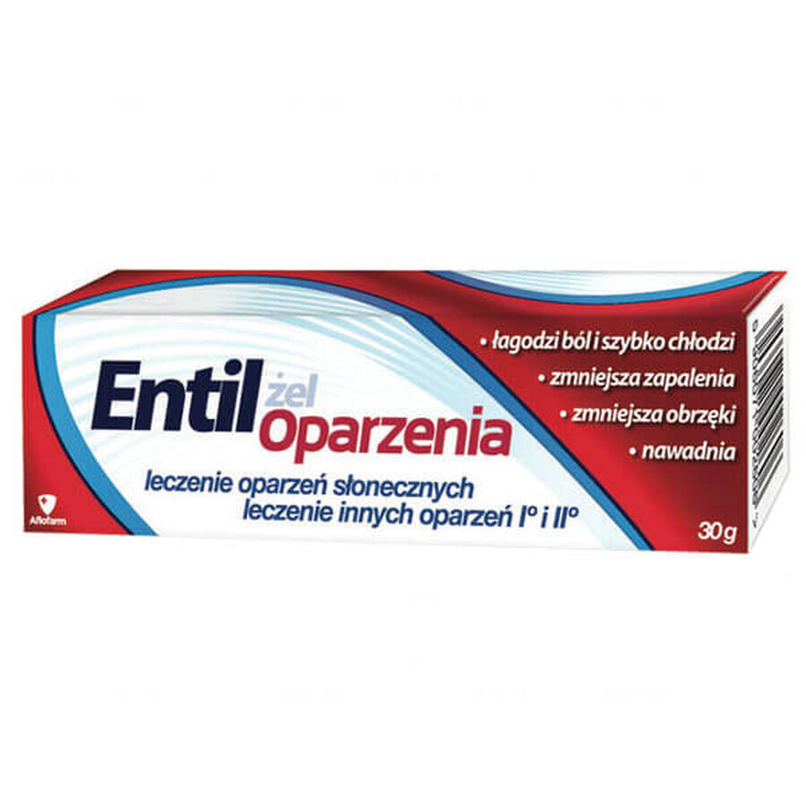 Boutique Entil Burns, gel apaisant après coup de soleil, 30 g Entil Burns, gel apaisant après coup de soleil, 30 g