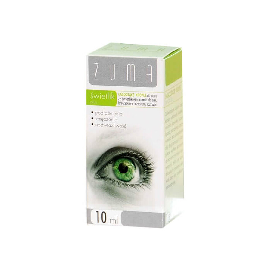 Comprar Zuma Świetlik Plus, gotas oftálmicas calmantes, solución, 10 ml Zuma Świetlik Plus, gotas oftálmicas calmantes, solución, 10 ml