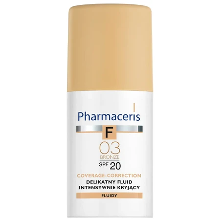 Pharmaceris F Coverage-Correction, fluid with fine coverage, 03 Bronze, SPF 20, 30 ml