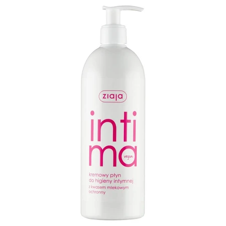 Ziaja Intima, fluido cremoso para la higiene íntima con ácido láctico, protector, 500 ml
