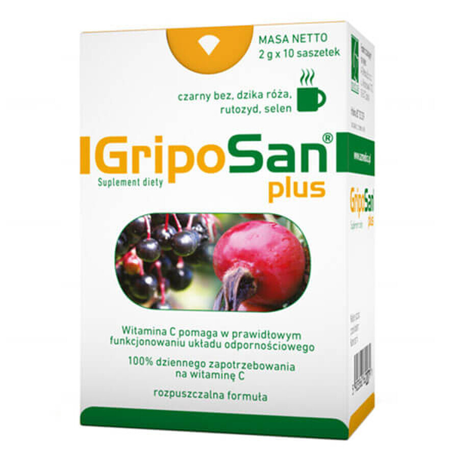Buy Griposan Plus, 2 g x 10 sachets Griposan Plus, 2 g x 10 sachets