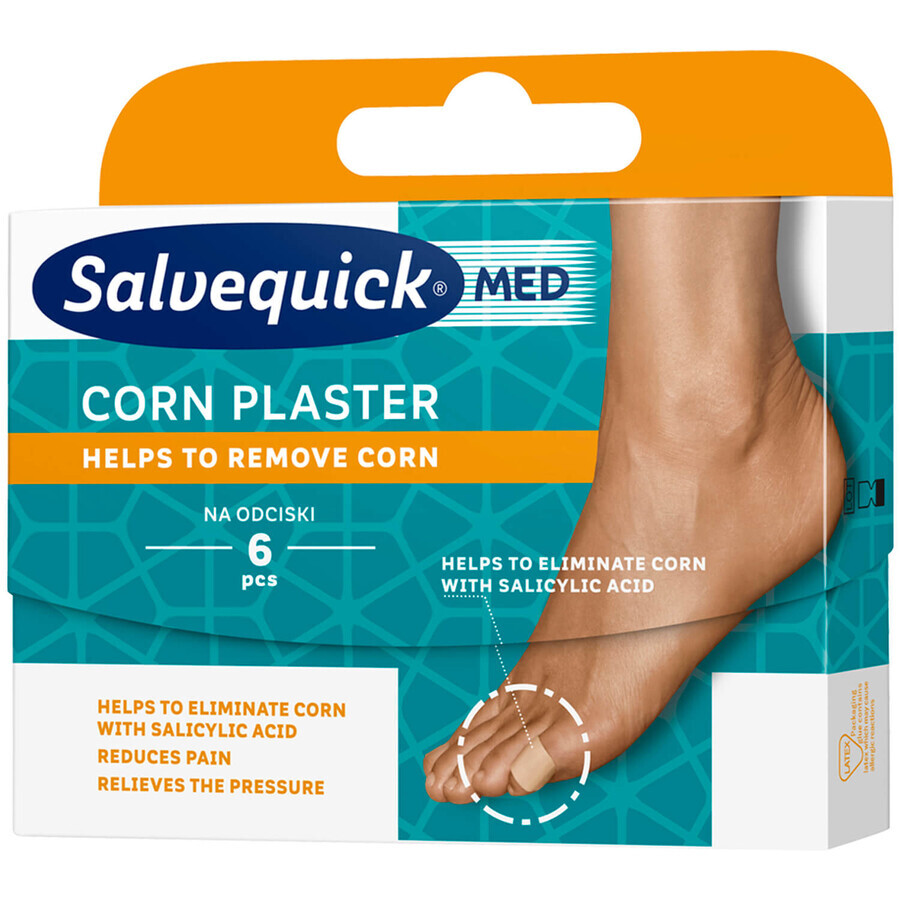 Winkel op Salvequick Med Maïspleister, pleisters voor likdoorns, met salicylzuur, 6 stuks Salvequick Med Maïspleister, pleisters voor likdoorns, met salicylzuur, 6 stuks