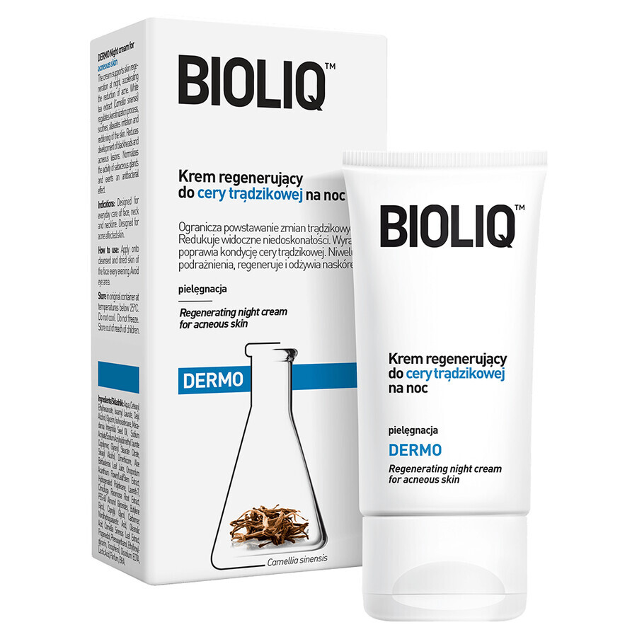 Boutique Bioliq Dermo, crème régénérante pour peaux à tendance acnéique, 50 ml Bioliq Dermo, crème régénérante pour peaux à tendance acnéique, 50 ml