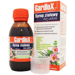 Gardlox sugar-free herbal syrup, 120 ml