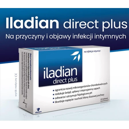 Iladian Direct Plus, 10 comprimidos vaginales
