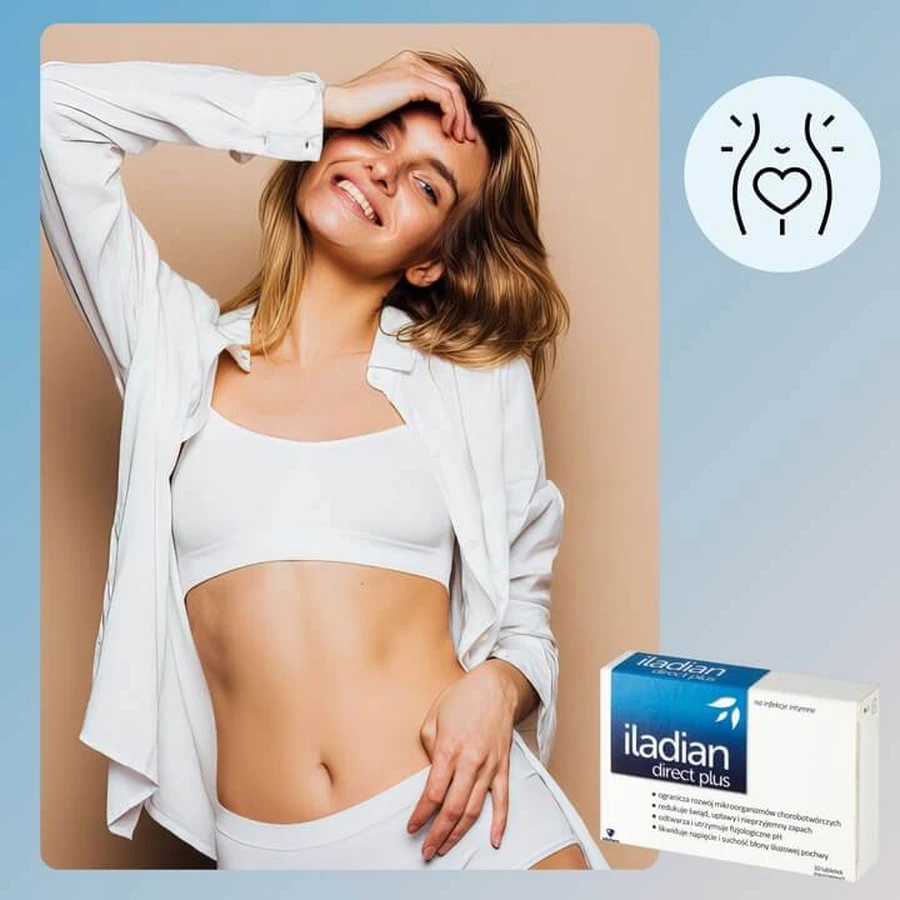 Iladian Direct Plus, 10 comprimidos vaginales
