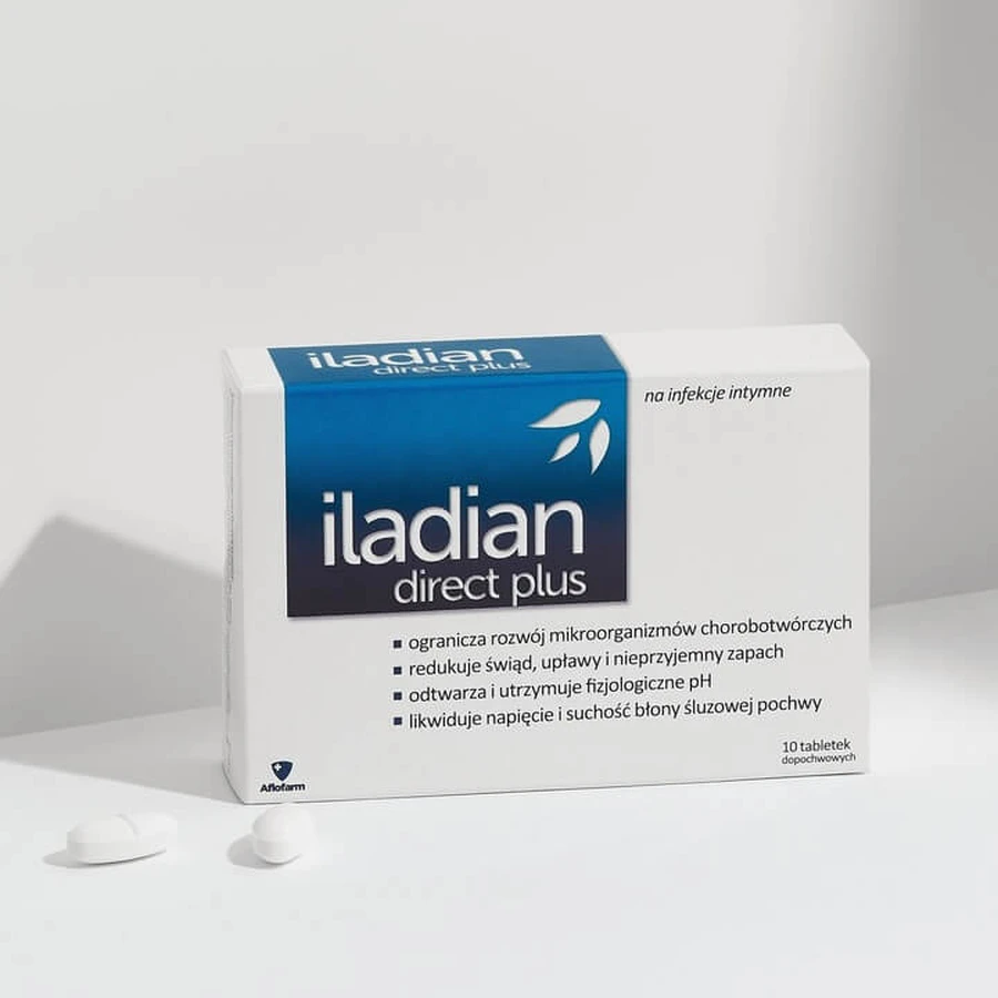 Iladian Direct Plus, 10 comprimidos vaginales