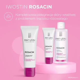 Iwostin Rosacin, crema de día calmante, piel sensible con problemas de rosácea, FPS 15, 40 ml