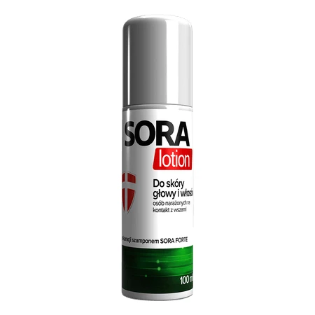 Sora Loción, tratamiento antipiojos para cuero cabelludo y cabello, 100 ml