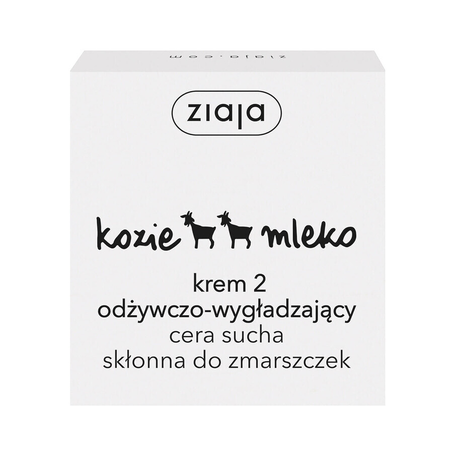 Boutique Ziaja Lait de Chèvre, crème 2, nutrition et lissage, peau sèche, 50 ml Ziaja Lait de Chèvre, crème 2, nutrition et lissage, peau sèche, 50 ml