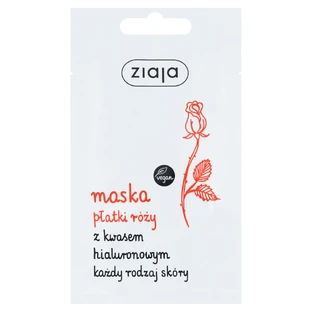 Ziaja Pétalos de Rosa, mascarilla facial con ácido hialurónico, 7 ml