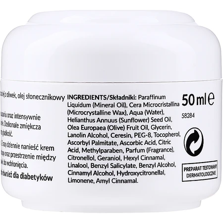 Ziaja Feet, crème mains et pieds, profondément nourrissante, 50 ml