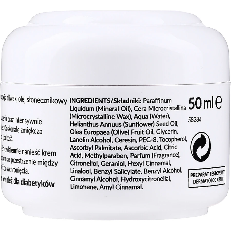 Ziaja Feet, crème mains et pieds, profondément nourrissante, 50 ml