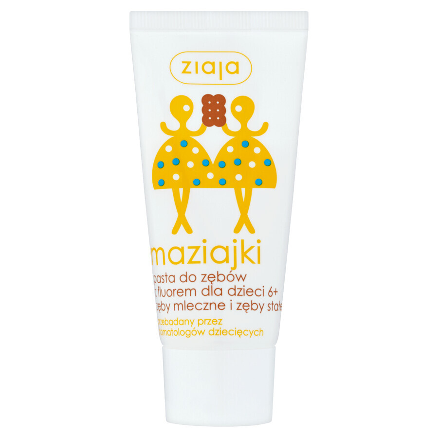 Winkel op Ziaja Maziajki, tandpasta met fluoride voor kinderen vanaf 6 jaar, ijssmaak, 50 ml Ziaja Maziajki, tandpasta met fluoride voor kinderen vanaf 6 jaar, ijssmaak, 50 ml