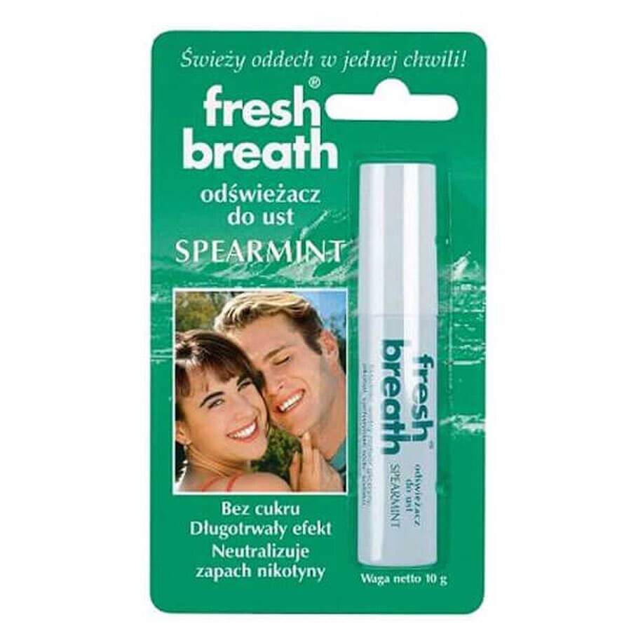 Comprar Fresh Breath, refrescante bucal, Menta verde, 10 g Fresh Breath, refrescante bucal, Menta verde, 10 g