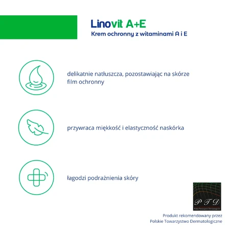Linovit A+E, beschermende crème met vitamine A + E, 50 g