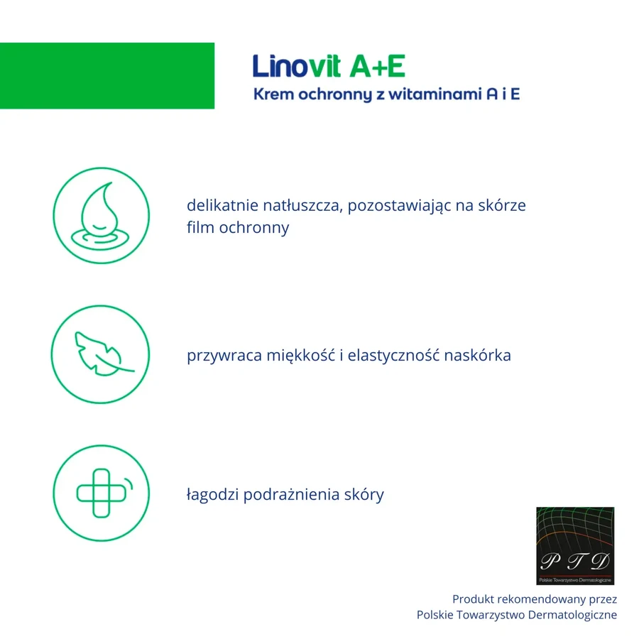 Linovit A+E, beschermende crème met vitamine A + E, 50 g