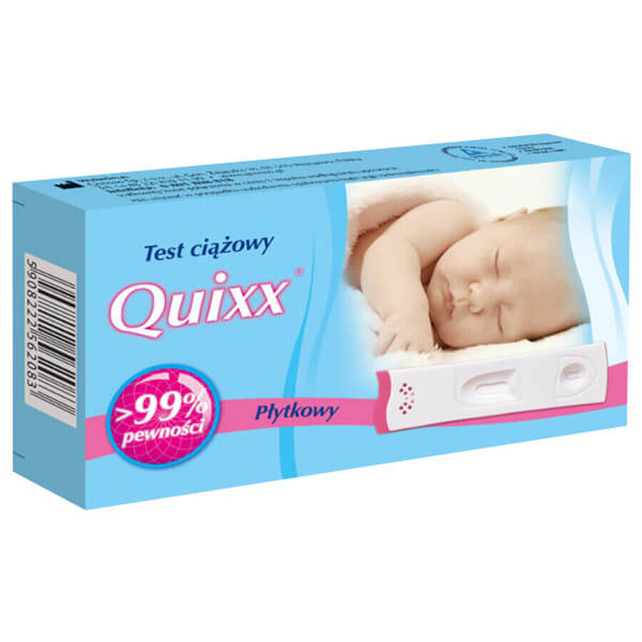 Comprar Quixx, prueba de embarazo hCG plaquetaria, sensible 25mIU/ml, 1 unidad Quixx, prueba de embarazo hCG plaquetaria, sensible 25mIU/ml, 1 unidad