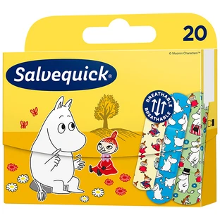Salvequick, dressing patches, Moominki, 20 pieces