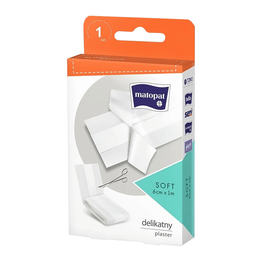 Comprar Matopat Soft, esparadrapo, para cortar, no tejido, 6 cm x 1 m, 1 pieza Matopat Soft, esparadrapo, para cortar, no tejido, 6 cm x 1 m, 1 pieza
